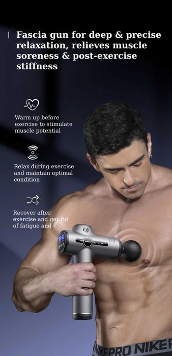 Pistola Massagem Profissional konika | relaxamento muscular | Fáscia