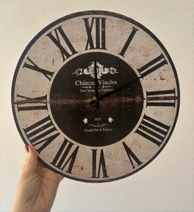 Relógio de parede estilo vintage  – 30 cm