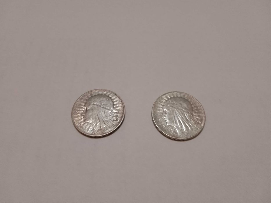 Oryginalne monety II RP 5 zł głowa kobiety