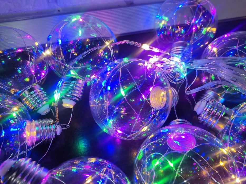 LED Lampki Bombki Kule Girlanda Kurtyna Led MULTI KOLOR / BIAŁE CIEPŁE