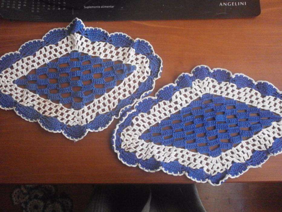 6 Naperon Crochet - Década de 60 - Venda Unitária disponivel