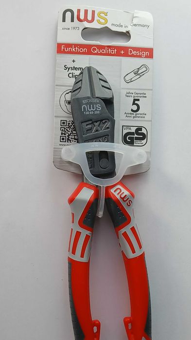 Szczypce boczne wzmocnione FX2 NWS 138-69-200, 200 mm, do warsztatu