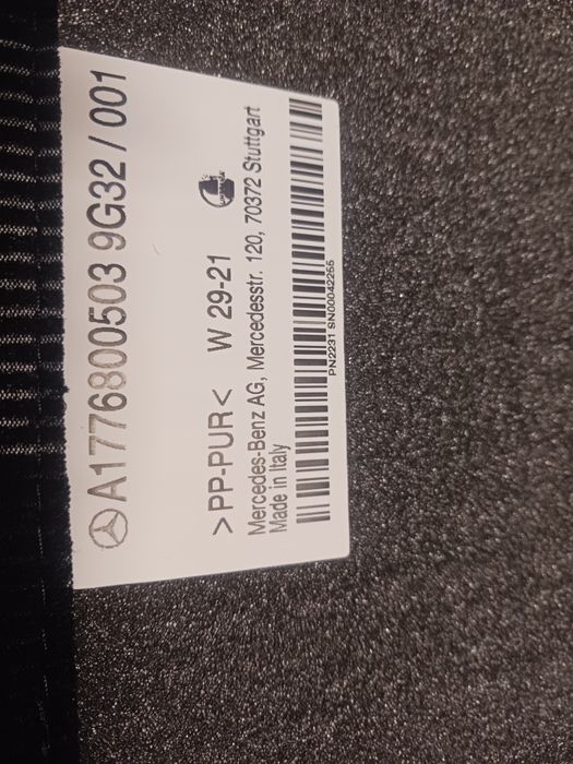 Oryginalne dywaniki welurowe Rypsowane Mercedes A klasa W 177