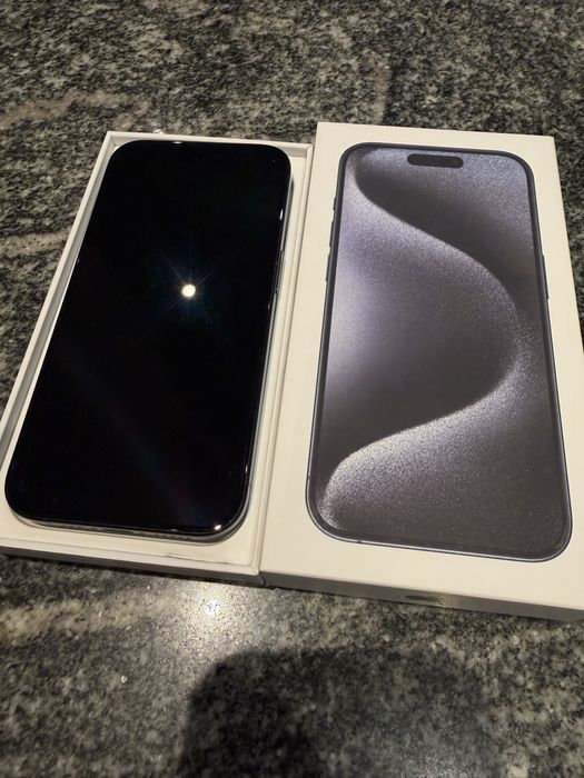 Iphone 15 Pro 128gb Blue Titanium + case