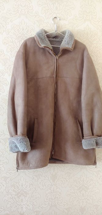 Мужская натуральная дубленка, дубленка