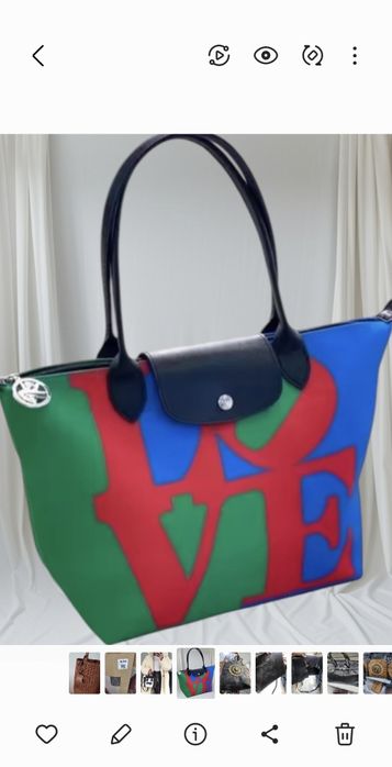 Vendo mala longchamp seminova "Love"