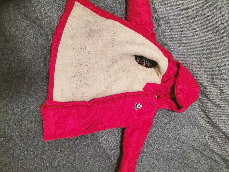 Теплая курточка на овчине для девочки р - ( 5-7 лет )