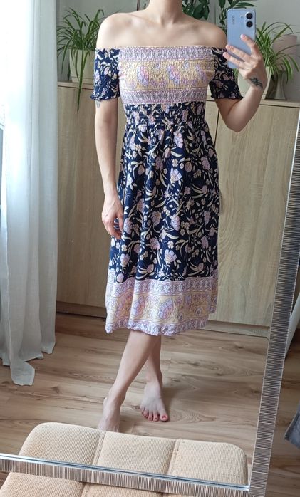 Hiszpanka sukienka w kwiaty