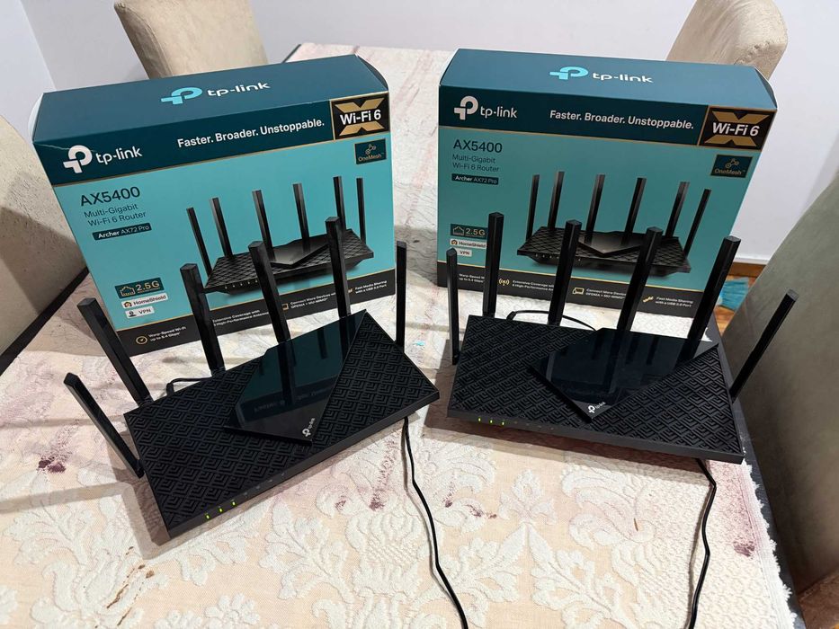 PACK 2 Router’s TP-Link Archer AX72 Pro (Wi-Fi 6 AX5400) + 2.5Gbps + EasyMesh | Excelente Estado