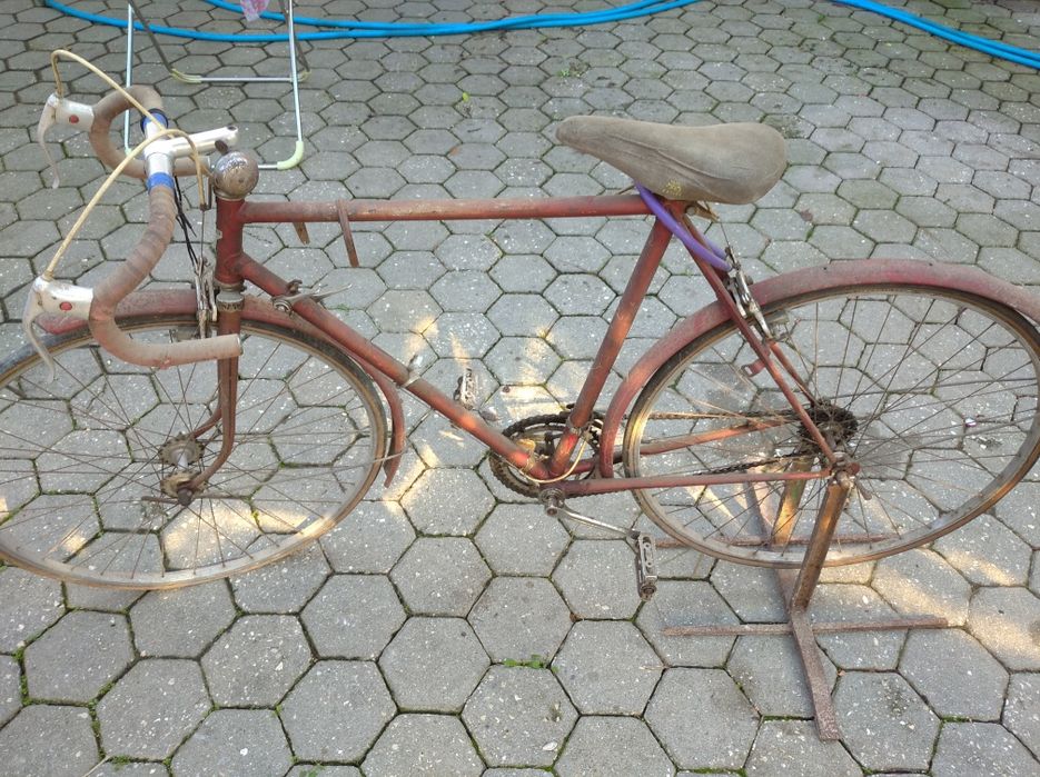 Bicicleta de corrida antiga