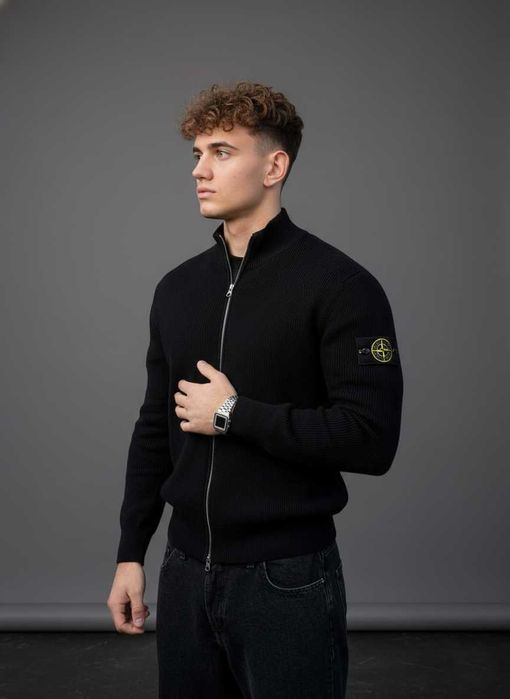 Кардиган зіп Stone Island/зіпка/ кофта вязаная на замке стон айленд