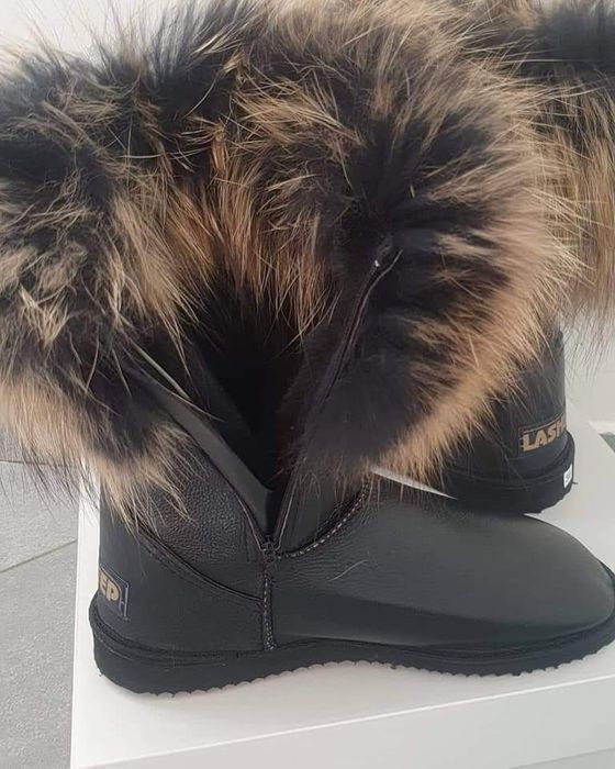 Śniegowce emu damskie naturalna skóra futerko z Jenota