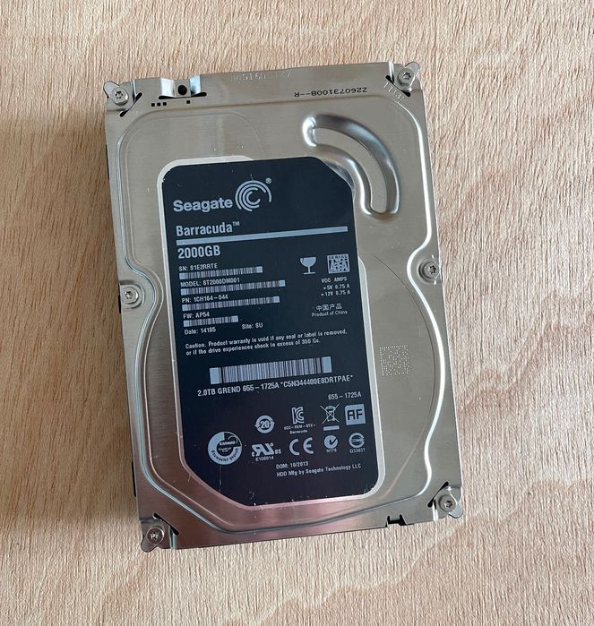 Disco rígido Seagate Barracuda de 2TB
