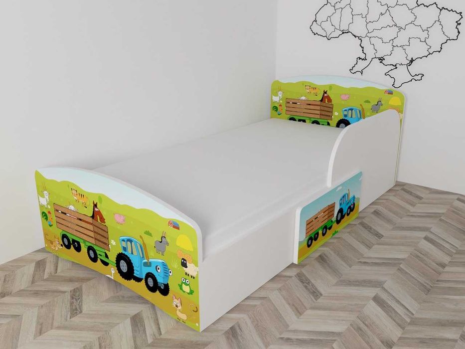 Дитяче ліжко з бортиком (140х70, 160х80, 190х90) / детская кровать