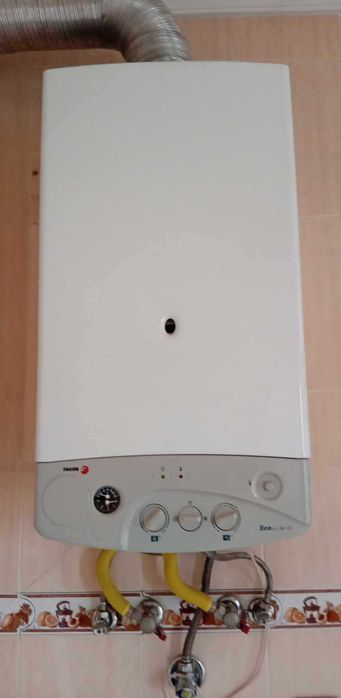 Caldeira Fagor ecoplus sistema de gás canalizado + radiadores mural