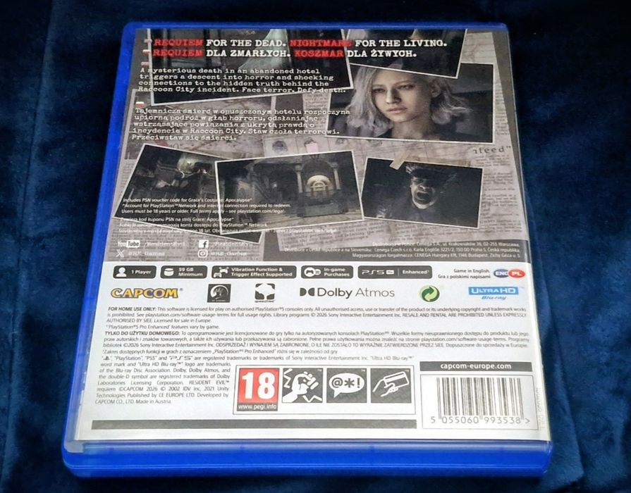 Nowość Resident Evil Requiem Playstation 5 PS5 PL zamiana