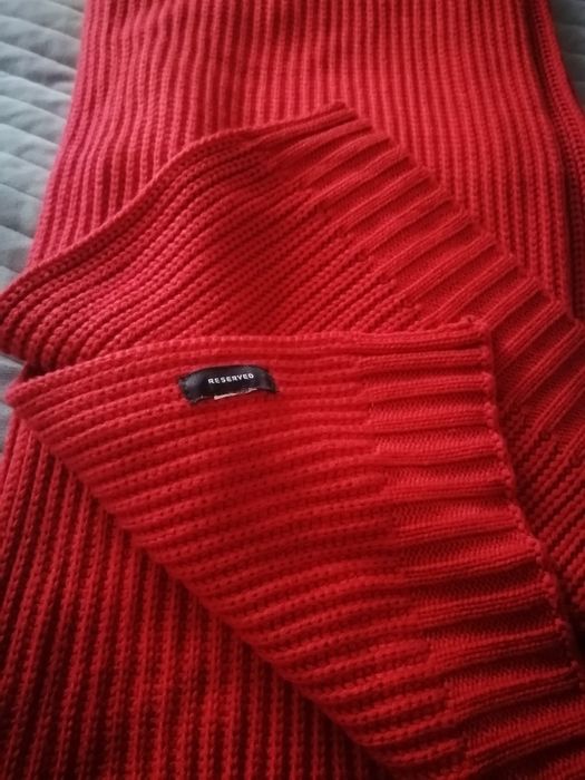 Szalik unisex pomarańczowy extra długi