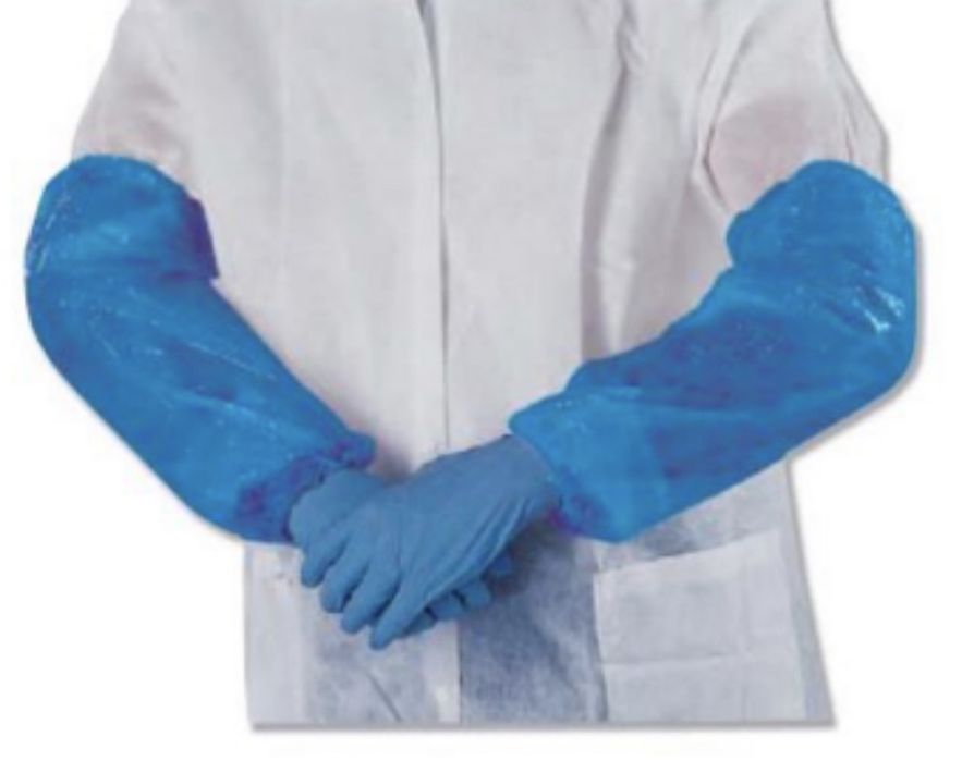 Manguitos Polietileno azul emb 100 uni