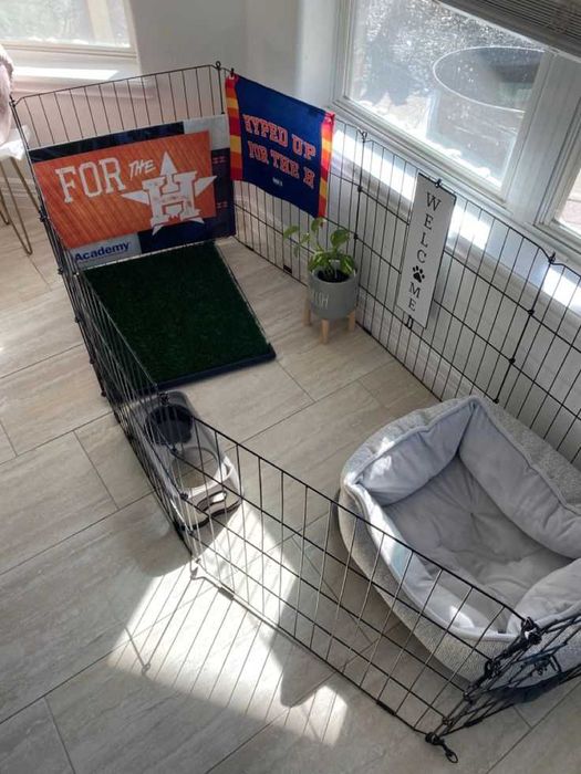 Клетка 180х60х76 манеж с дверкой  8-секций клітка для щенков собак