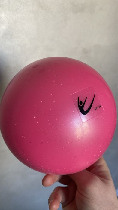 Гімнастичний мʼяч Tuloni Pink 16см