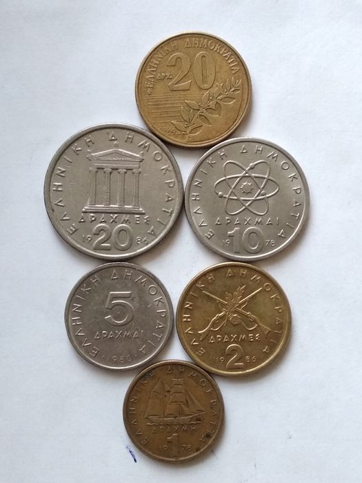 Лот, подборка монет Греции