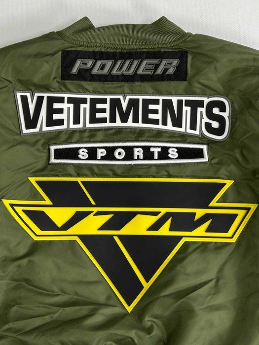 Бомбер Vetements Alpha Industries Bomber MA-1 куртка пуховик opium S M