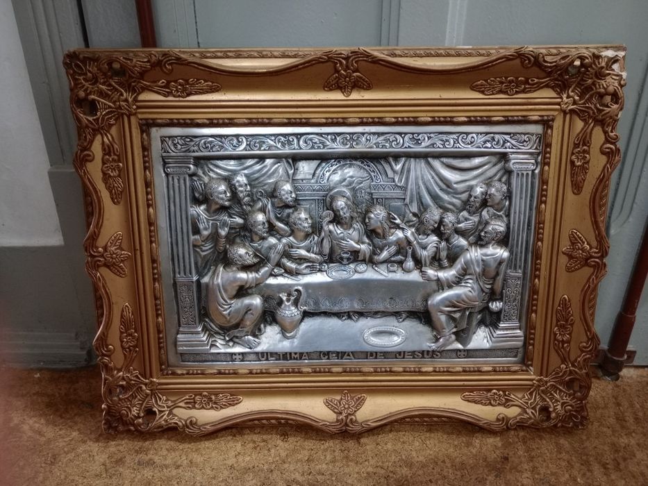 Última   ceia com moldura