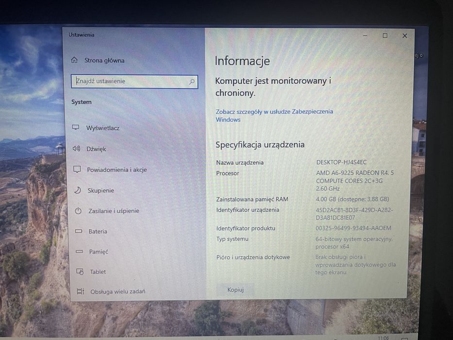 Laptop HP 14-dk0005nw 14" 128GB Dysk