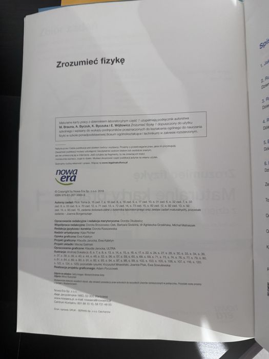 Maturalne karty pracy, zrozumieć fizykę 1