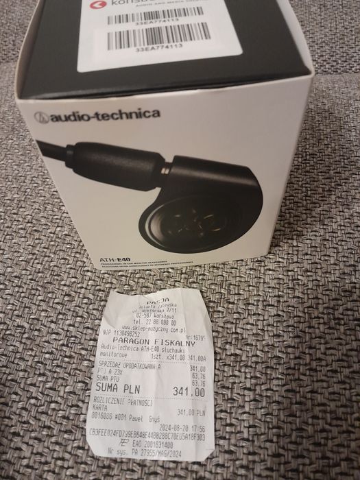 Słuchawki Audio-Technika ATH-E40 monitory idealne na scenę!