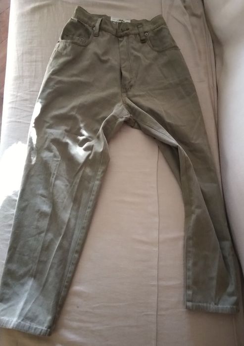 Calça sarja 36 castanha