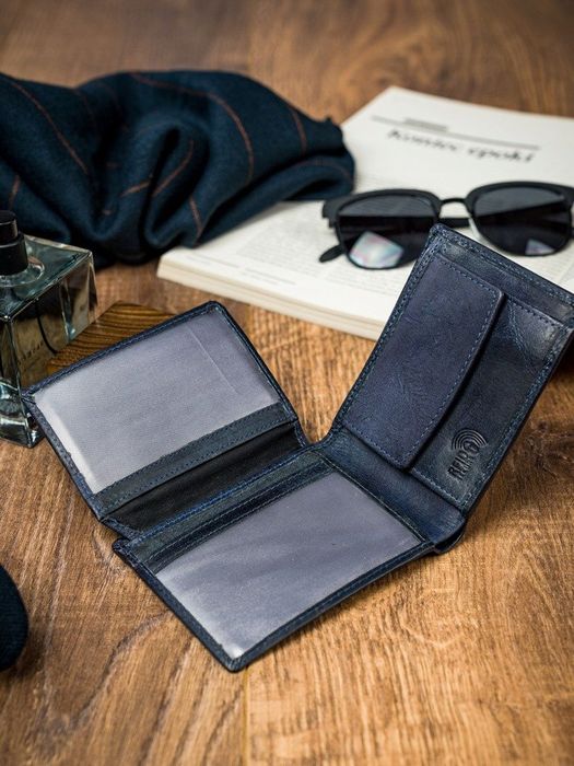 poręczny męski portfel buffalo wild skórzany rfid