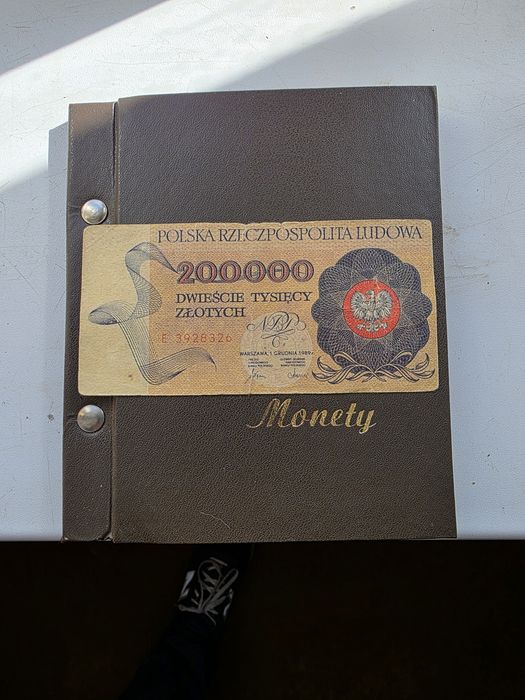 Banknot 200 000 zł z 1989r seria E