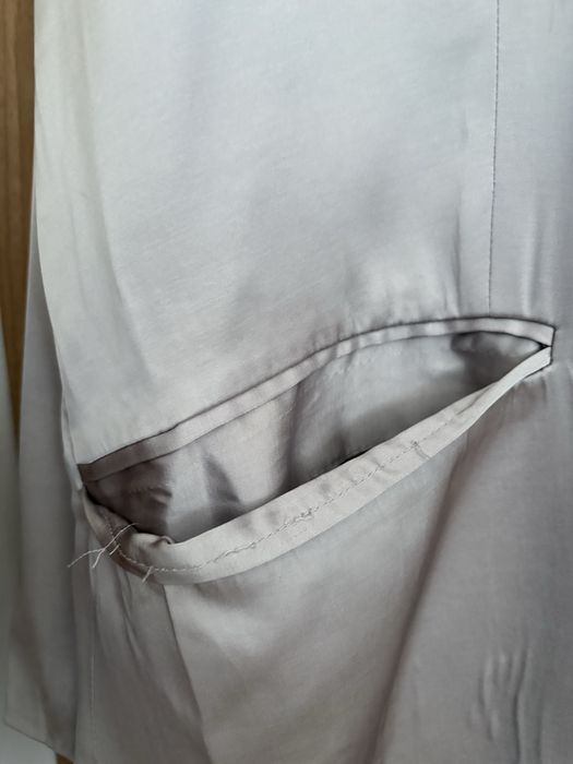 satynowa imprezowa marynarka h&m