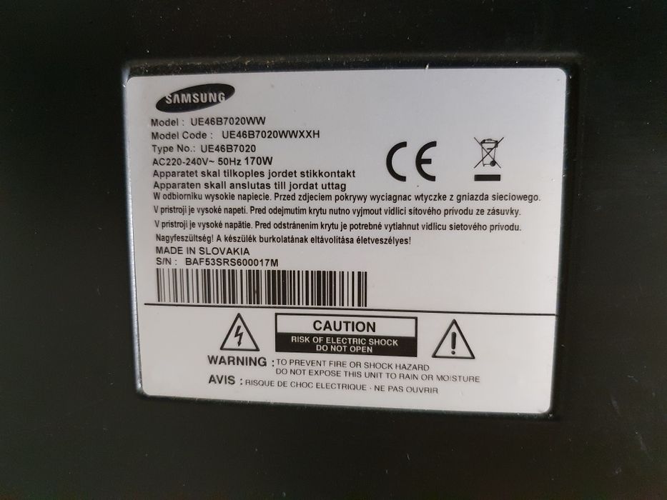 Płyta zasilania dla Samsung UE46B7020WW