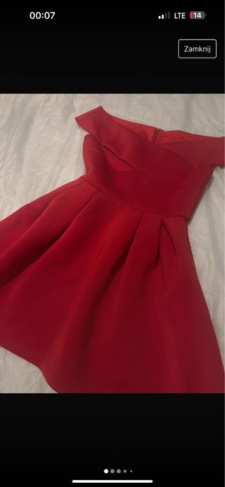 Sukienka czerwona damska