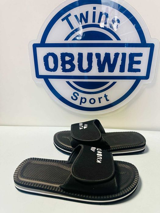 Kubota klapki męskie na rzep czarne piankowe  41 - 45