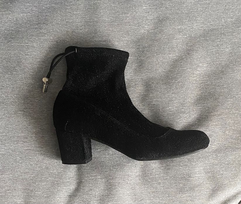 Botki czarne błyszczące Reserved 37