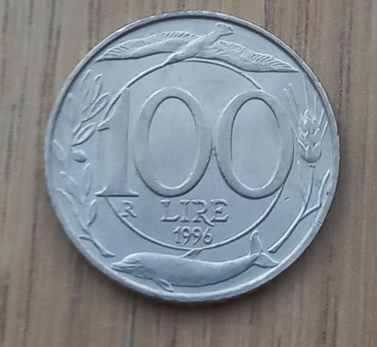100 lirów 1996 r. Włochy