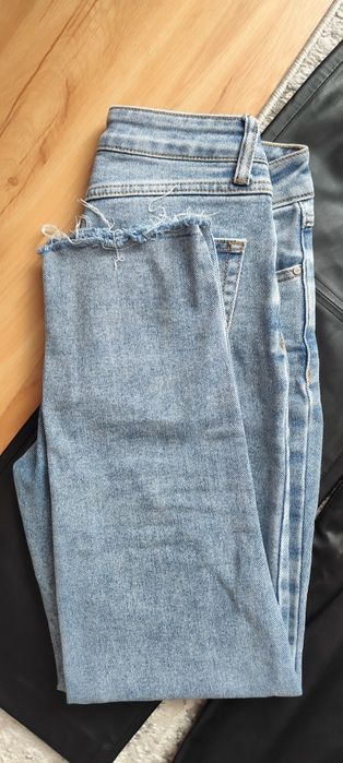 Spodni skórzane jeansy