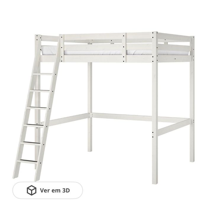 Cama Alta STORA IKEA + Colchão