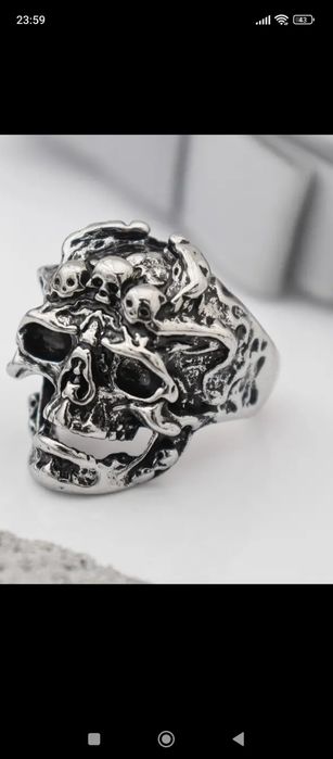 Sygnet męski czaszka 2023/2024.  n53