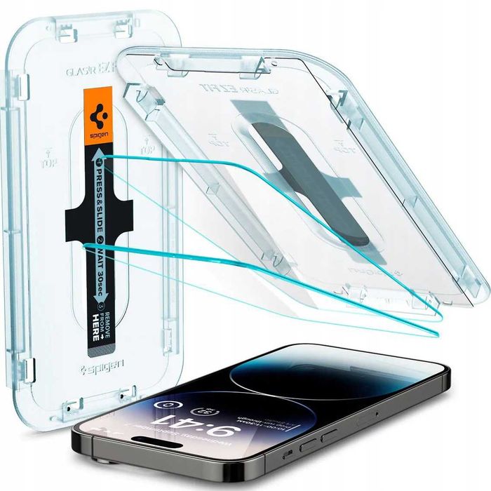 Szkło hartowane Spigen do iPhone 14 Pro Max 2 szt. + Aplikator