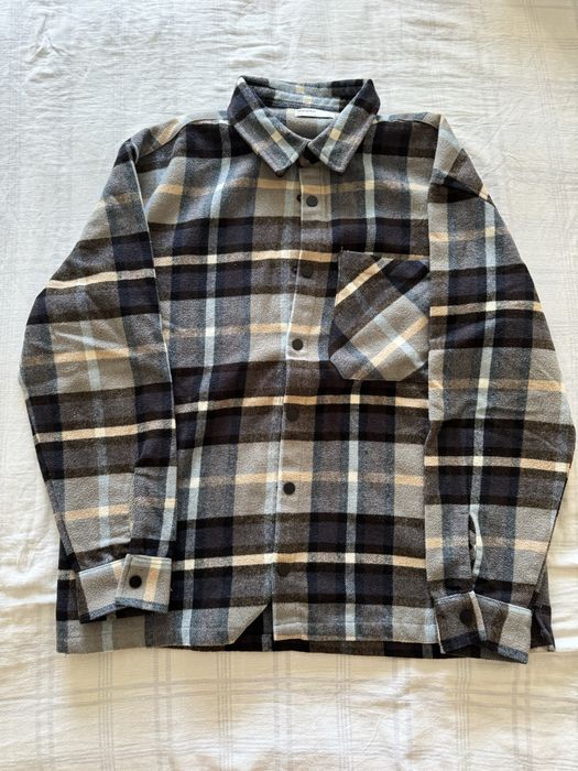 Camisa Flanela Bershka – Padrão Xadrez – Tamanho L
