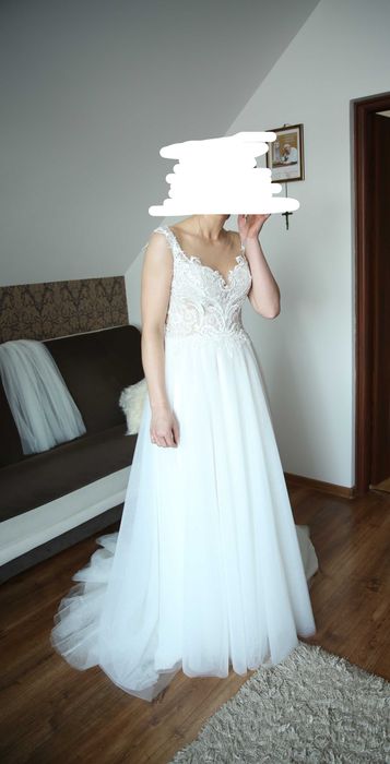 Suknia ślubna 36/38 ivory