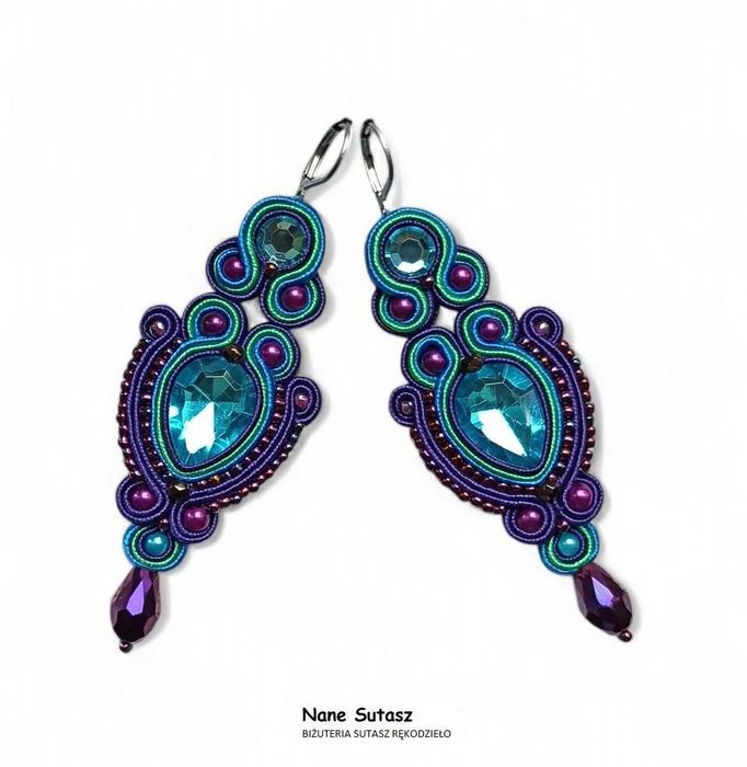 Kolczyki Sutasz Nane Sutasz rękodzieło artystyczne