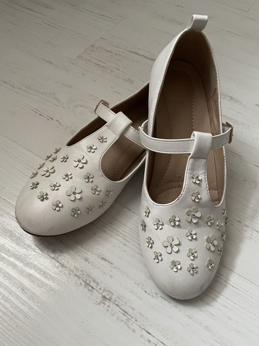 Buty baleriny czółenka Cool Club 35 Komunia sukienka ecru