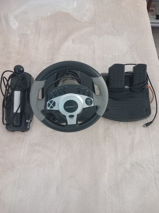 Volante McLaren p/ PS1/PS2 com Pedais e Manete - Testado e a Funciona