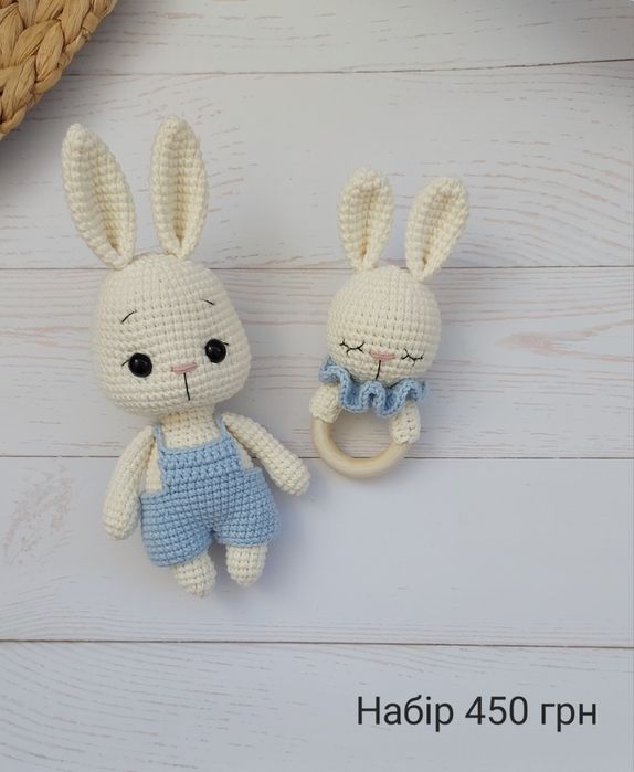 Амігурумі єдиноріг ведмедик ручна работа