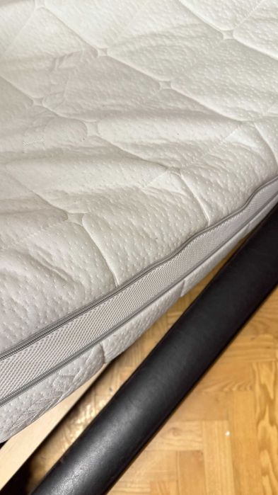 Łóżko wenge materac Hilding Salsa 180x200 szafki nocne szafa